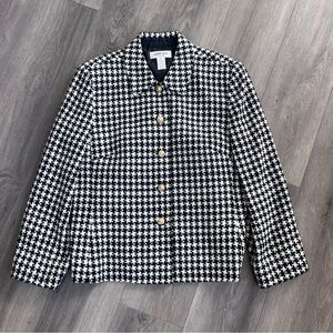 Vintage Judith Hart Blazer Jacket Houndstooth 16